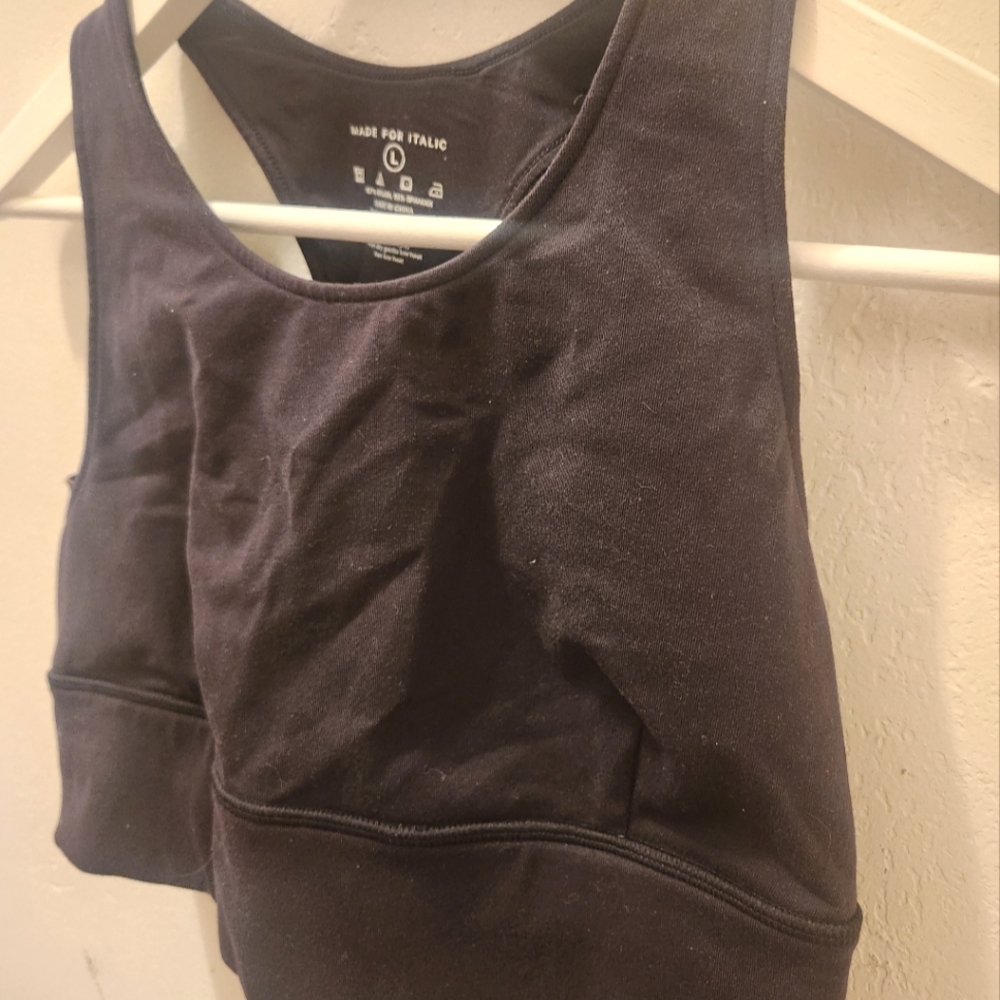 Italic | High-Coverage Racerback Sports Bra - Picture 6 of 10